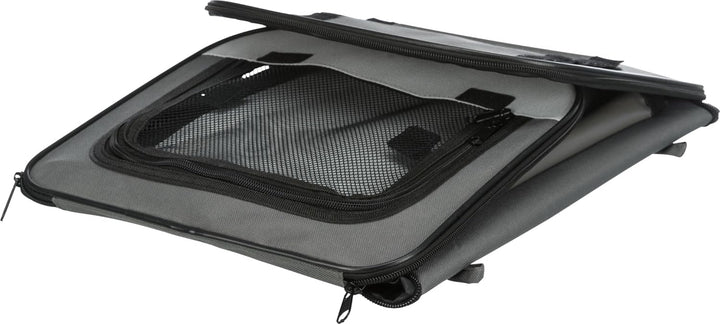 Trixie 39704 Mobile Kennel, M: 55 × 65 × 80 cm, Grau Grau 55 × 65 × 80 cm, Grau 55 × 65 × 80 cm
