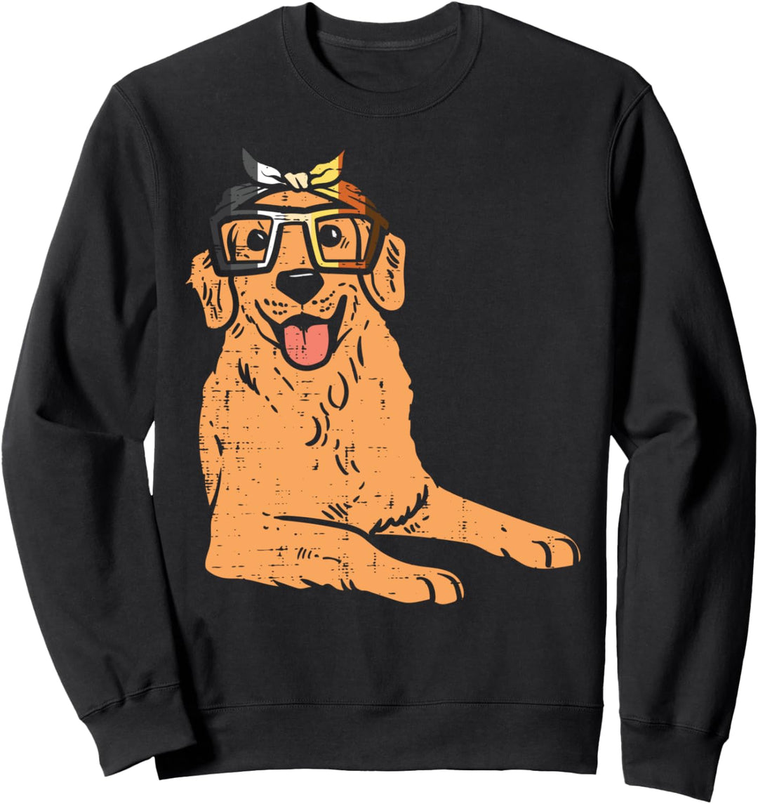Golden Retriever Bandana LGBTQ Gay Bear Flag Gay Pride Men Sweatshirt