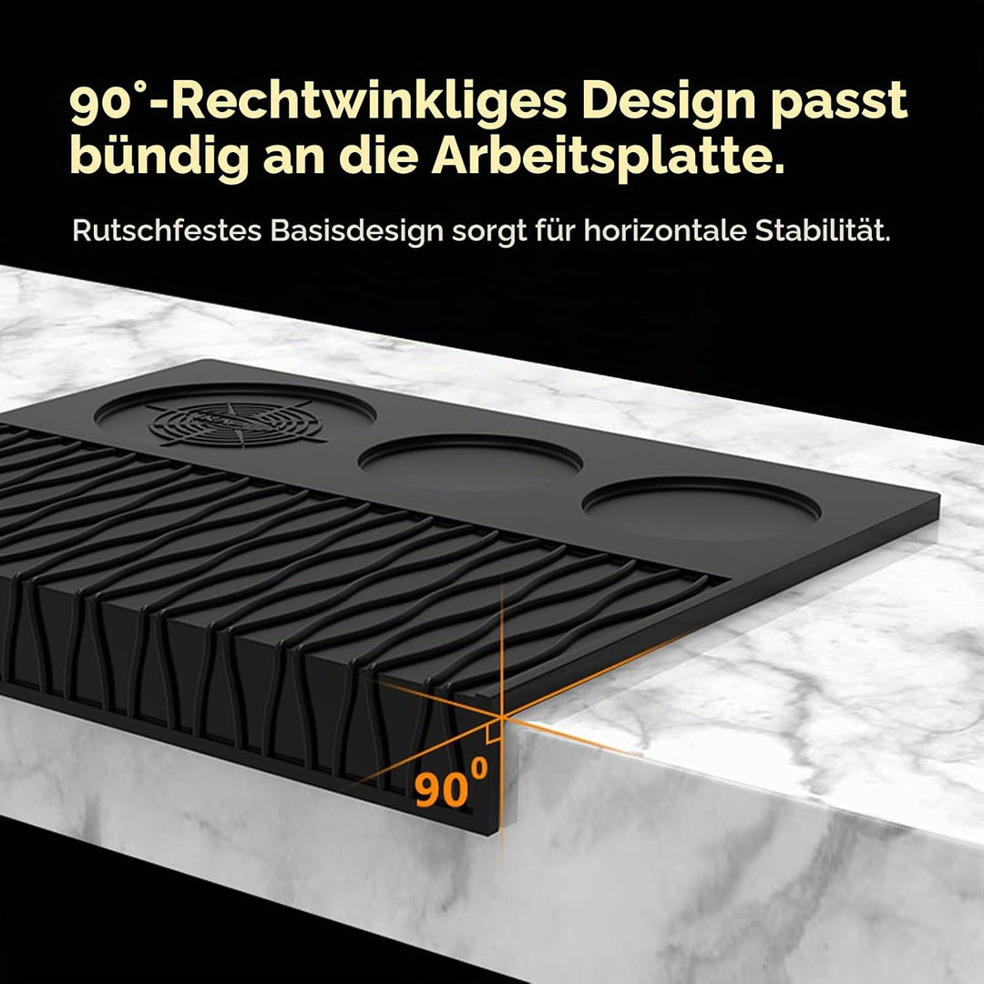 IKAPE Espresso-Stampfmatte, lebensmittelechte Silikon-Kaffeestampfmatte, Portafilter-Stampfmatte, Es