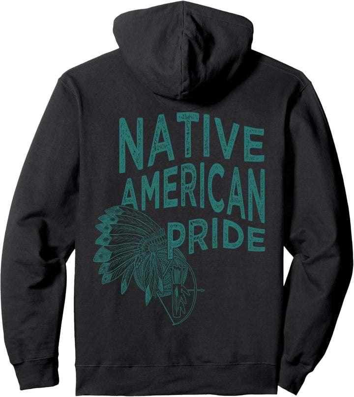 Native American Pride Headdress Mandala Bow 3 - Fan Fun Pullover Hoodie