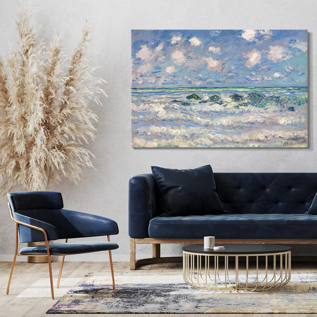 Printed Paintings Leinwand (80x60cm): Claude Monet - Die Welle 80x60 cm, 80x60 cm