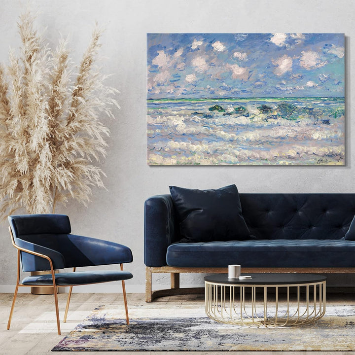 Printed Paintings Leinwand (80x60cm): Claude Monet - Die Welle 80x60 cm, 80x60 cm
