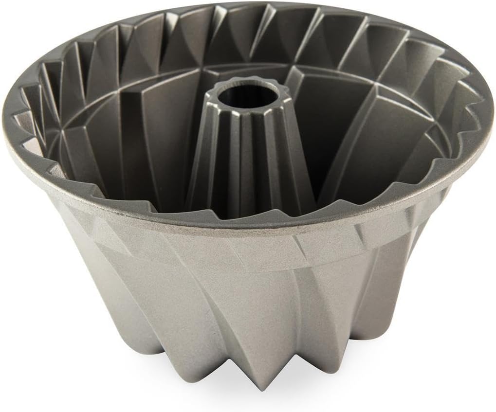 Nordicware Backform Gugelhupf, Aluminiumguss, Silber, 22,9 x 22,9 x 13,5 cm, Silber