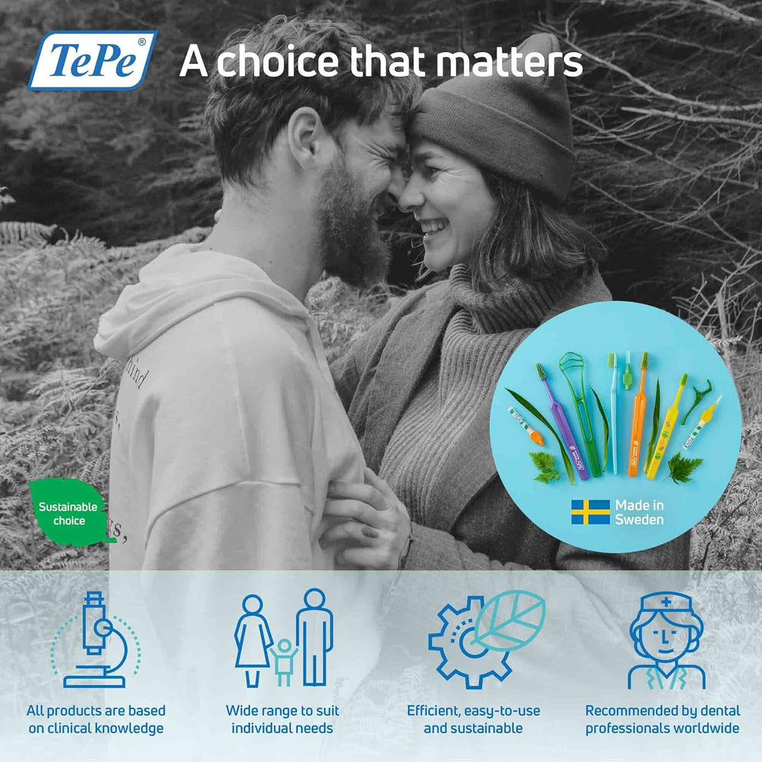 TePe EasyPick Dental Stick M/L / 1 x 36 Stück inklusive praktischem Taschenetui/Für eine einfache, t
