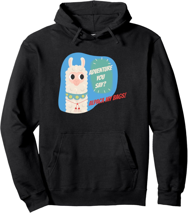 Alpaca Gift LLama Adventure Zoo Farm Animal Pullover Hoodie