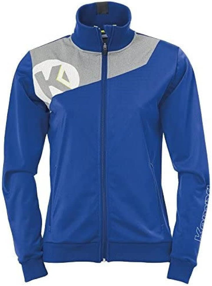 Kempa Damen Core 2.0 Poly Jacke, XXL blau(royal/dark grau melange), XXL blau(royal/dark grau melange