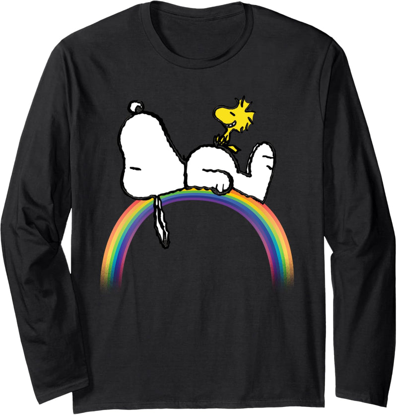 Peanuts Snoopy Woodstock Rainbow Langarmshirt Langarmshirt