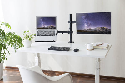 RICOO Laptophalter, CZ3028, Lap Desk, Einstellbar, Monitorhalterung, Laptop Tray, VESA 75x75/100x100