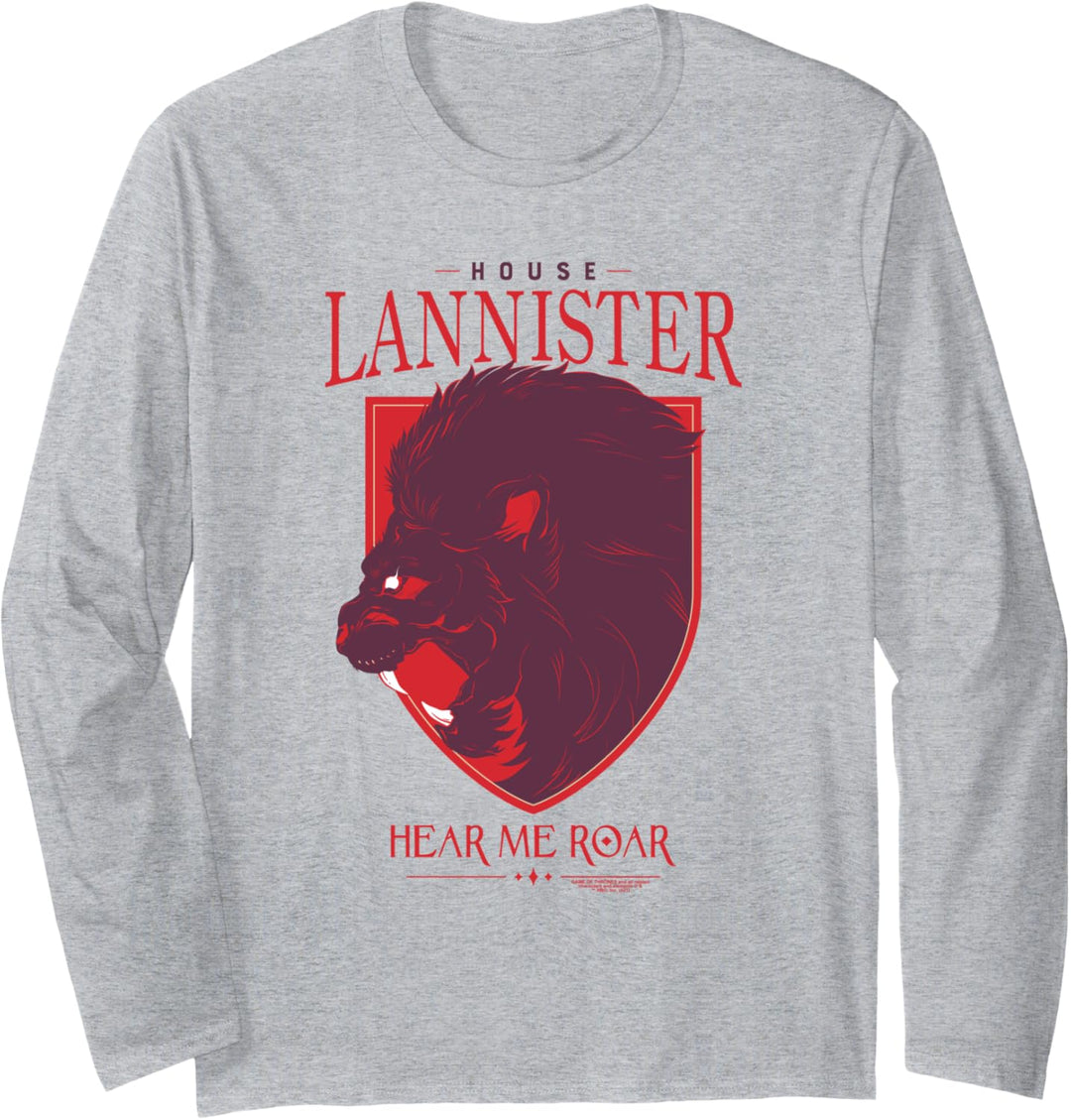 Game of Thrones Lannister Hear Me Roar Langarmshirt