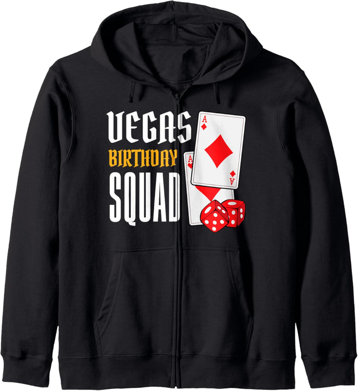 Vegas Birthday Squad Nevada USA Amerika Urlaub Party Lustig Kapuzenjacke