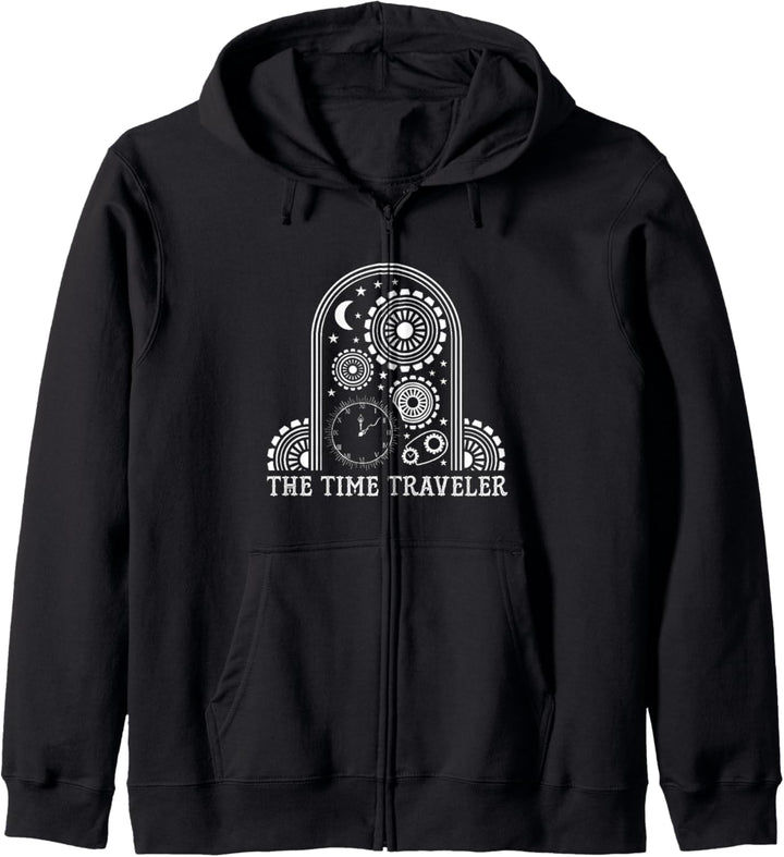 Uhrwerk Zeitreise Zeitreisender Time Traveler Geschenk Kapuzenjacke
