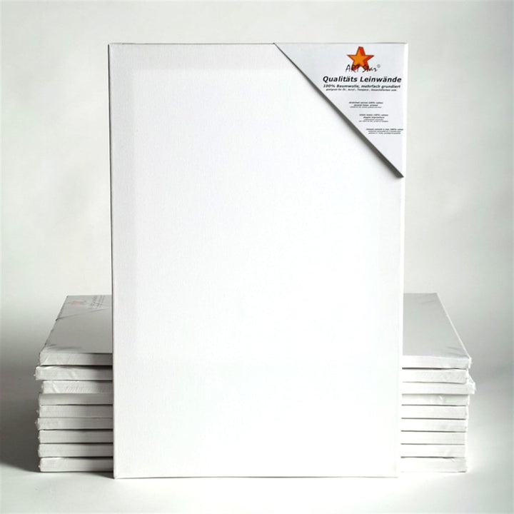 Art-Star 10x University KEILRAHMEN 50x60 cm | Leinwände auf Keilrahmen 50x60 cm | Leinwandtuch vorgr