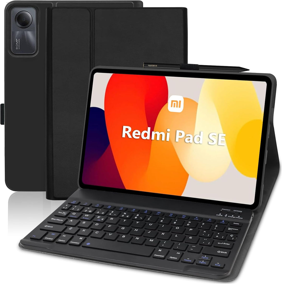 AGARELE Tastatur Hülle für Xiaomi Redmi Pad SE 11'' 2023 Hülle mit Tastatur (Deutsches QWERTZ),Soft
