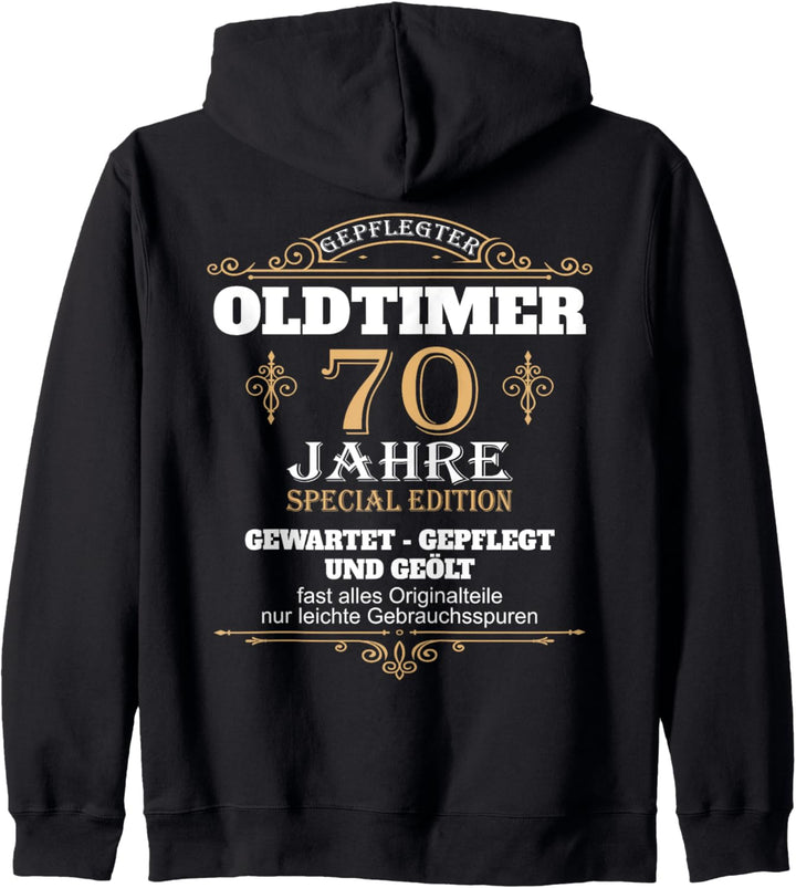 70 Geburtstag Oldtimer Vater Mann 70er Papa 70 Jahre Opa Kapuzenjacke