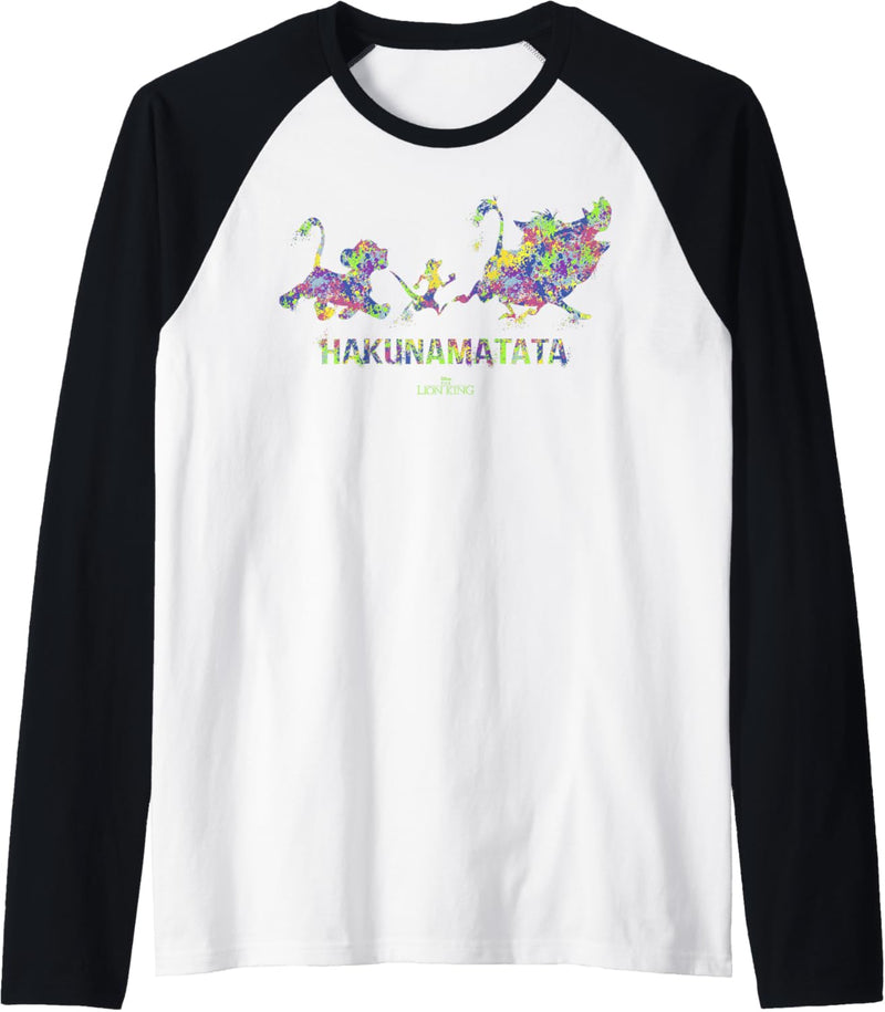 Disney The Lion King Splatter Silhouette Raglan