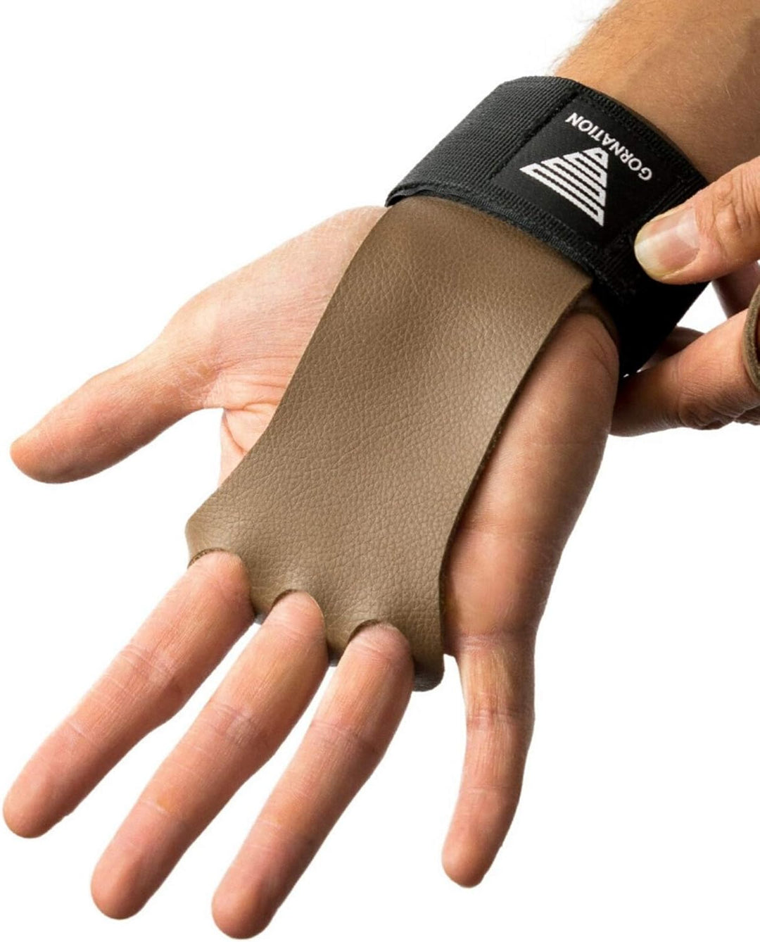 GORNATION Fitness-Handschuhe, Leder-Grips mit Handgelenkstütze für Herren & Damen, Alternative für T