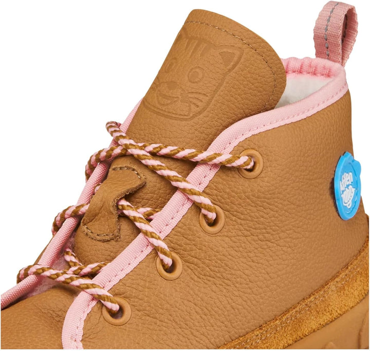 Affenzahn Winterschuh Leder Easy 22 EU Katze Rosa, 22 EU Katze Rosa