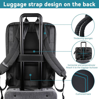 Smatree Laptop Hartschalen Rucksack für Männer, Kompatibilität mit 17,3 Zoll MSI GF76/Acer Nitro 5/A