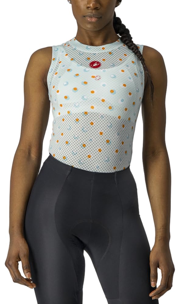 CASTELLI Women's Pro Mesh 3 W Sless Sweatshirt XL Light Acqua, XL Light Acqua
