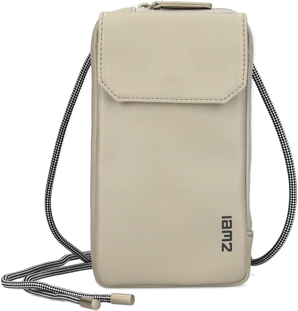 Zwei Handytasche zum Umhängen Mademoiselle.M MP30 Smartphone-Etui &amp; Geldbörse 2-in-1, umlaufender Re