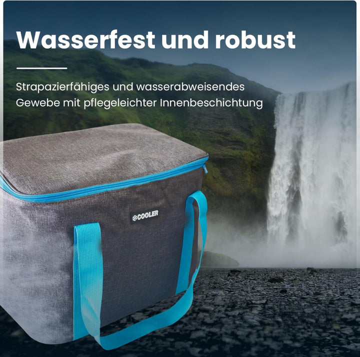 ToCi Kühltasche 36 Liter Isoliertasche Thermotasche Picknicktasche für Picknick Camping Urlaub Wande