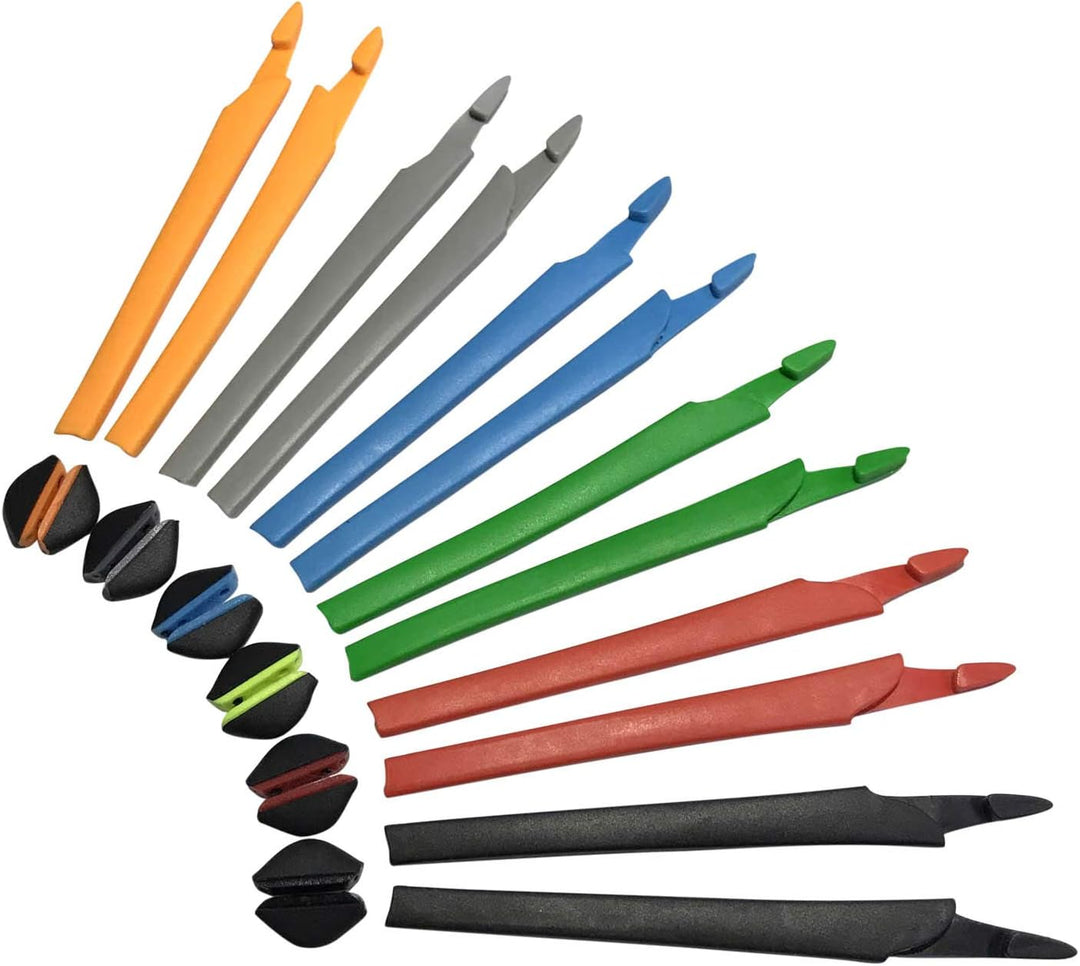 HKUCO Plus Red/Blue/Black/Orange Replacement Silicone Leg Set For Oakley Crosslink Sunglasses Earsoc