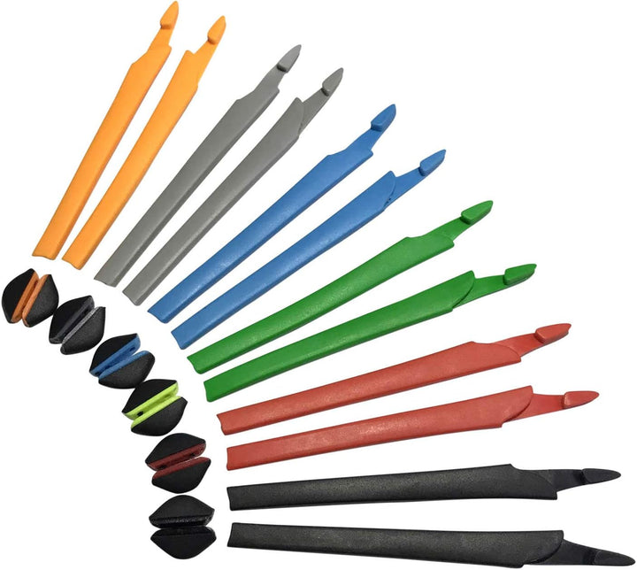 HKUCO Plus Red/Blue/Black/Orange Replacement Silicone Leg Set For Oakley Crosslink Sunglasses Earsoc