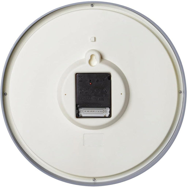 Hama Funkwanduhr ohne Tickgeräusche (analoge Wanduhr mit grossem Ziffernblatt, Wohnzimmeruhr, Schlaf