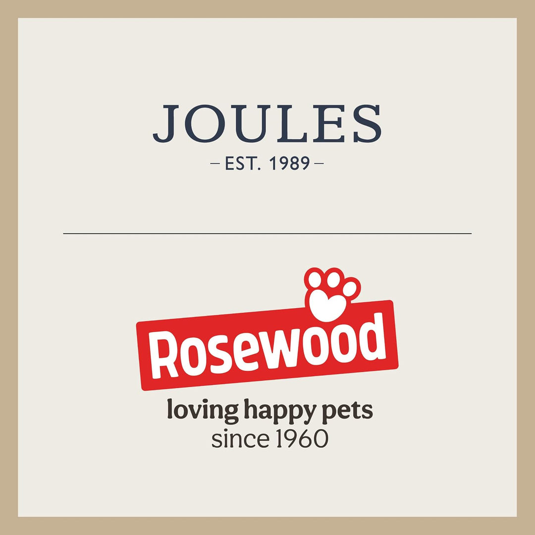 Rosewood x Joules Blackwatch Check Packaway Hundejacke, Grösse M, leicht, wasserabweisend, mit Kapuz