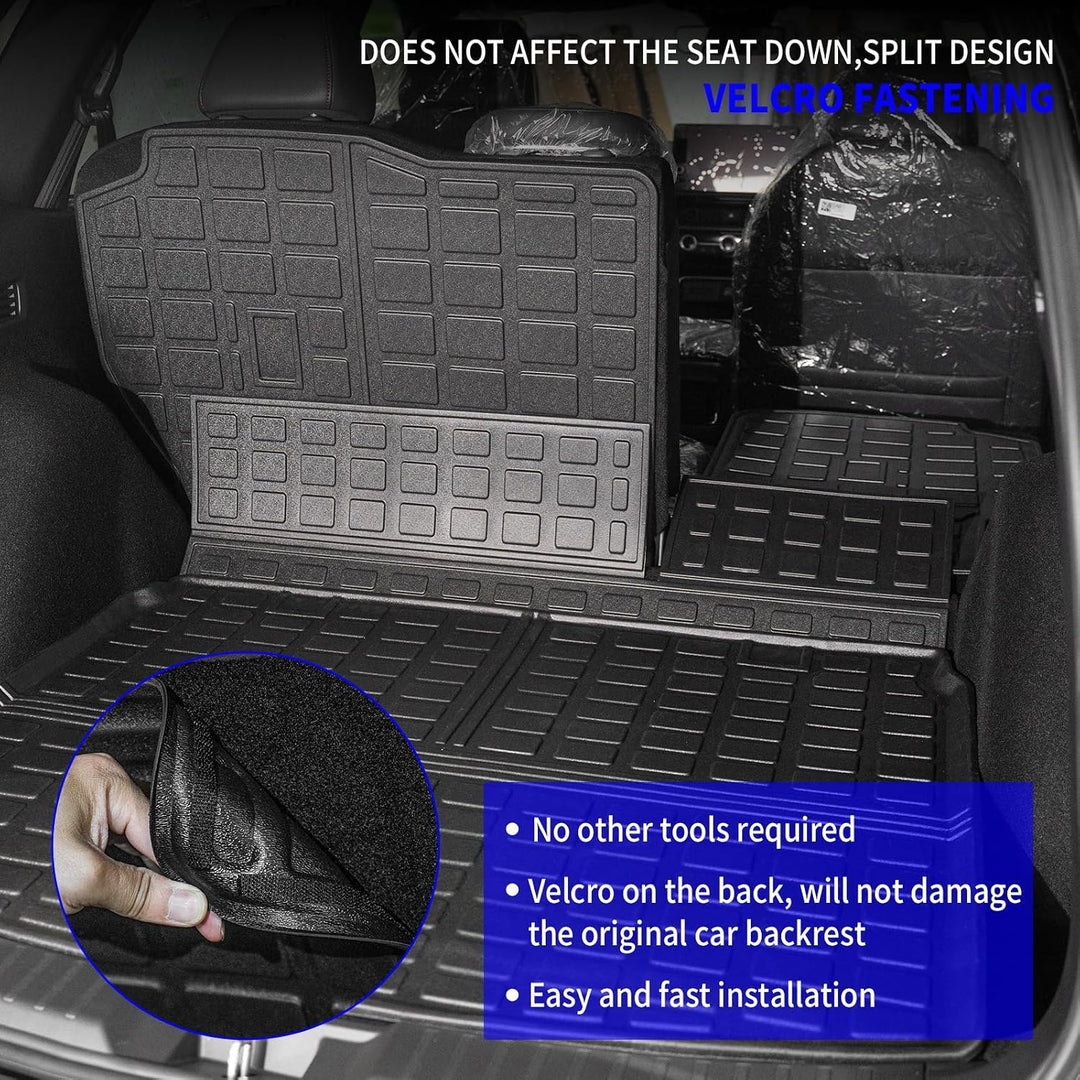 Rongtaod Cargo Mat Compatible with 2023 2024 Honda CRV Hybrid Cargo Liner Trunk Mat Back Seat Cover