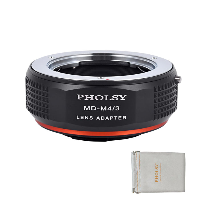 PHOLSY Objektivadapter MD auf MFT Kompatibel mit Minolta Rokkor MD / MC / SR Objektiv auf M4/3 Micro