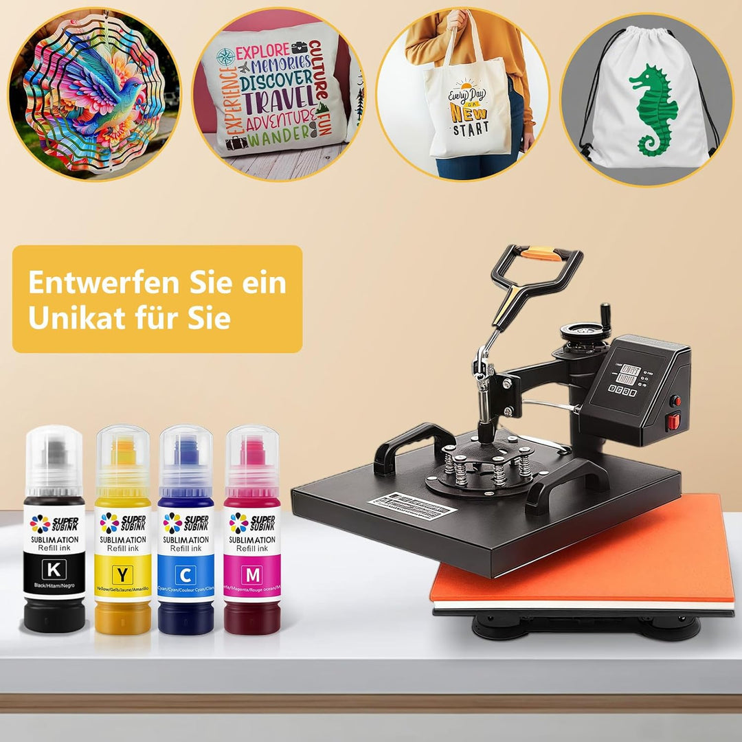 Sublimationstinte für Epson et 1810 2810 2820 2850 2830 2815 4810 Drucker (automatisch ausfüllen/Unn