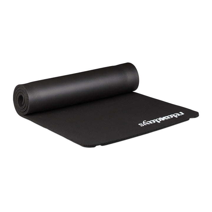 2 x Yogamatte, 1 cm dick, für Pilates, Fitness, gelenkschonend, mit Tragegurt, Gymnastikmatte 60 x 1