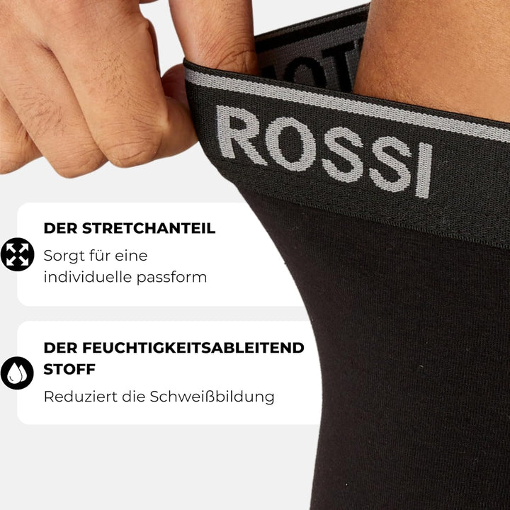 ANTONIO ROSSI (12er-Pack) Herren-Boxer-Hipster - Herren-Boxershorts Multipack mit elastischem Bund,