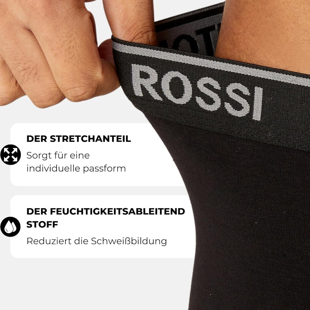 ANTONIO ROSSI (12er-Pack) Herren-Boxer-Hipster - Herren-Boxershorts Multipack mit elastischem Bund -
