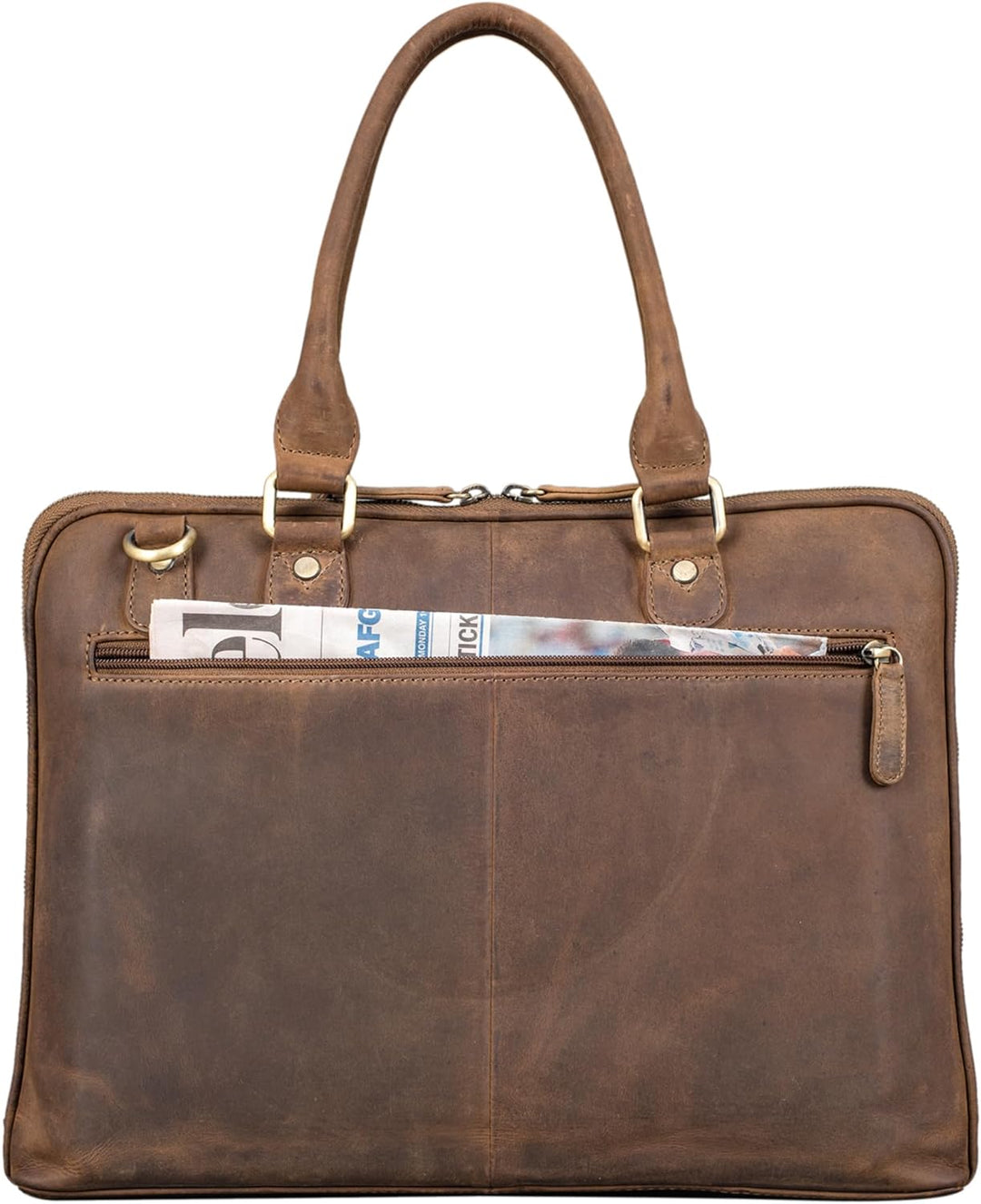 STILORD 'Joanna' Laptoptasche Damen elegant Leder Businesstasche Ledertasche Frauen Henkeltasche für
