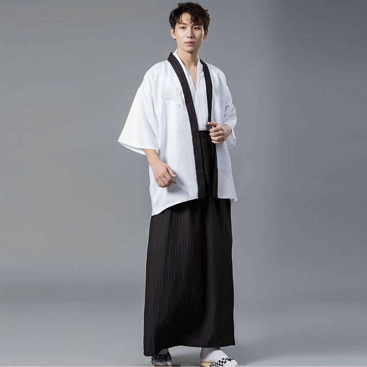 Japanischer Kimono Männer Yukata Kimono Robe Japanische Traditionelle Samurai Uniform Cosplay Kostüm