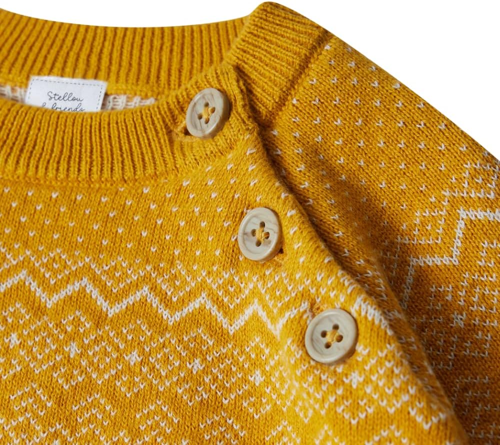 Stellou & friends Baby Cardigan-Strickjacke und Strick-Pullover für Mädchen und Jungen mit Norwegen