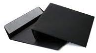 hochwertige Briefumschläge C6 114x162 mm (schwarz) 120 g/m² ohne Fenster haftklebend (Artikel 514A)(