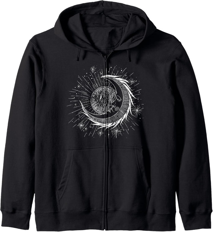 Boho Mond Sonne Astrologie Geschenk Kapuzenjacke
