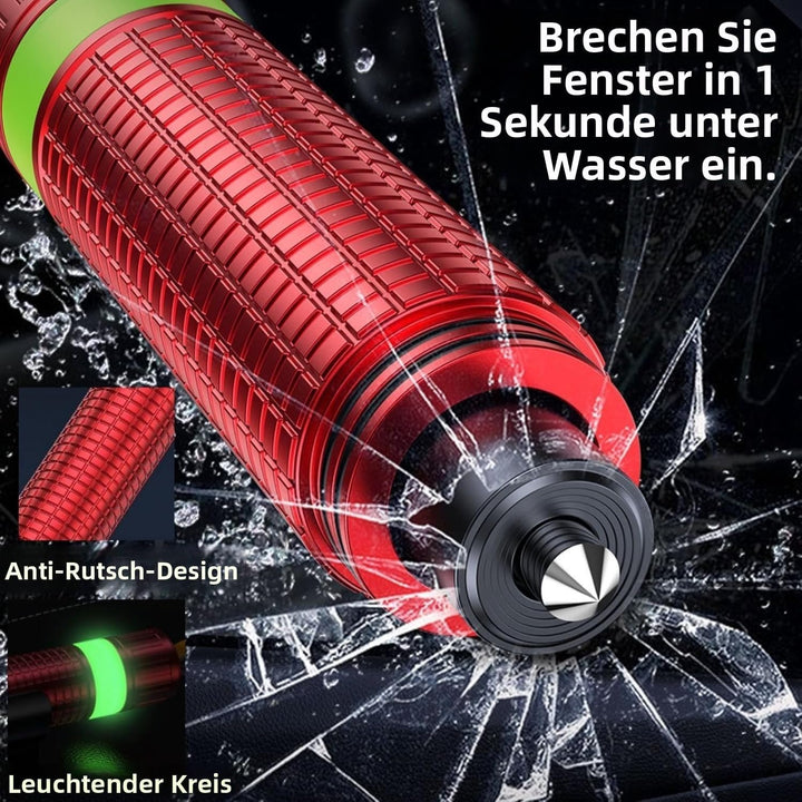 3er-Set 2-in-1-Gurtschneider Notfallhammer – Tragbarer Scheibenbrecher und Sicherheitsgurtschneider