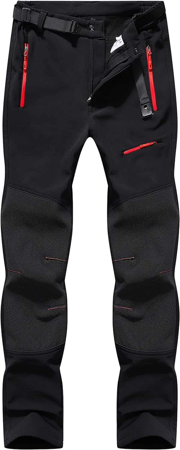 DAFENP Herren Wanderhose Outdoorhose Wasserdicht Softshellhose Winddicht Winter Skihose Snowboardhos