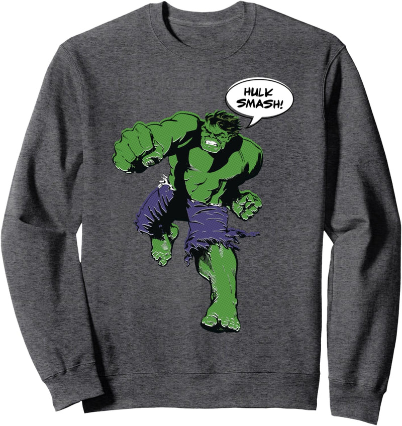 Marvel The Incredible Hulk Simple Comic Bubble Sweatshirt