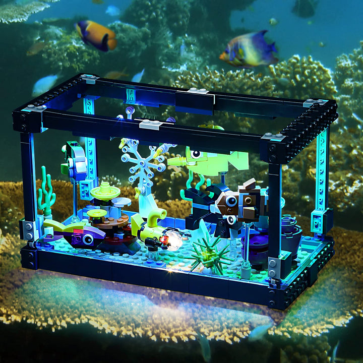 YEABRICKS LED Licht für Lego-31122 Creator 3-in-1 Fish Tank Bausteine Modell (Lego Set Nicht enthalt