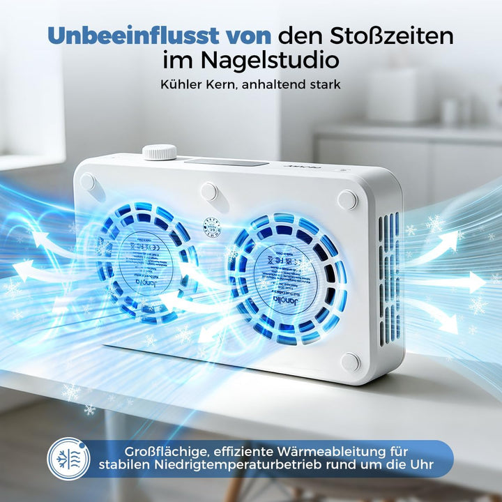 Nagelstaubsauger mit Doppelturbine, 5-Fache Saugleistung, 139 CFM & Stufenloser Geschwindigkeitsrege