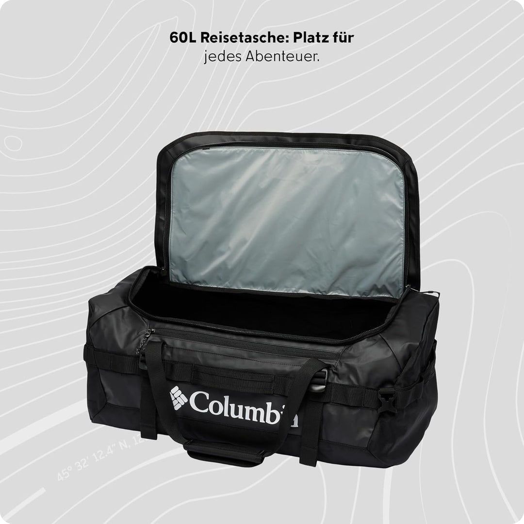 Columbia Unisex Landroamer Duffel Seesack (1er Pack) Einheitsgrösse Schwarz, Einheitsgrösse Schwarz