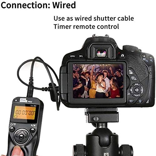 PIXEL TW-283 DC0 Fernauslöser Drahtauslöser Funkfernausloeser Fernbedienung Kompatibel für Nikon D85