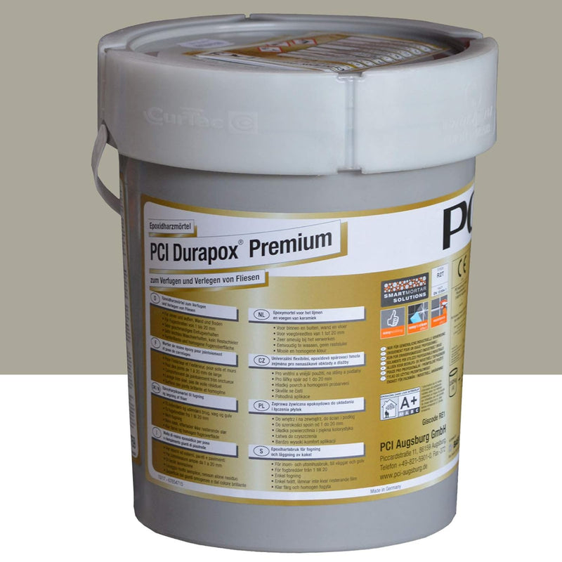 PCI Durapox Premium Reaktionsharz-Mörtel (5 kg, Sandgrau) 5 kg Sandgrau, 5 kg Sandgrau