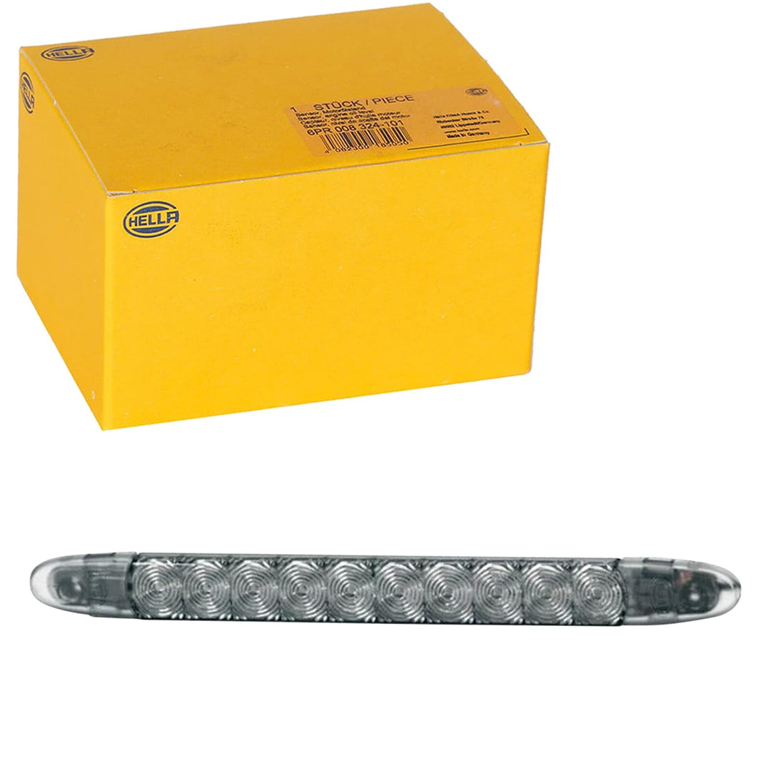 HELLA - Zusatzbremsleuchte - LED - 24V - geklebt/Anbau - Lichtscheibenfarbe: rauchgrau - LED-Lichtfa