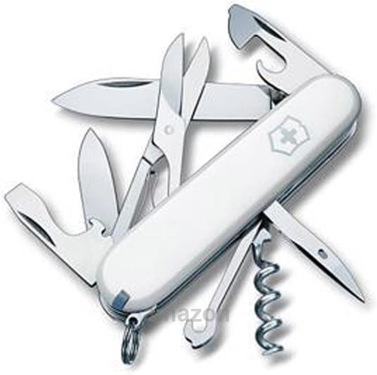 Victorinox Taschenmesser Climber (14 Funktionen, grosse Klinge, Kapselheber) 91mm Weiss, Weiss